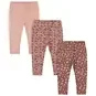 Dirkje Set 3 leggings Shine (dusty pink)