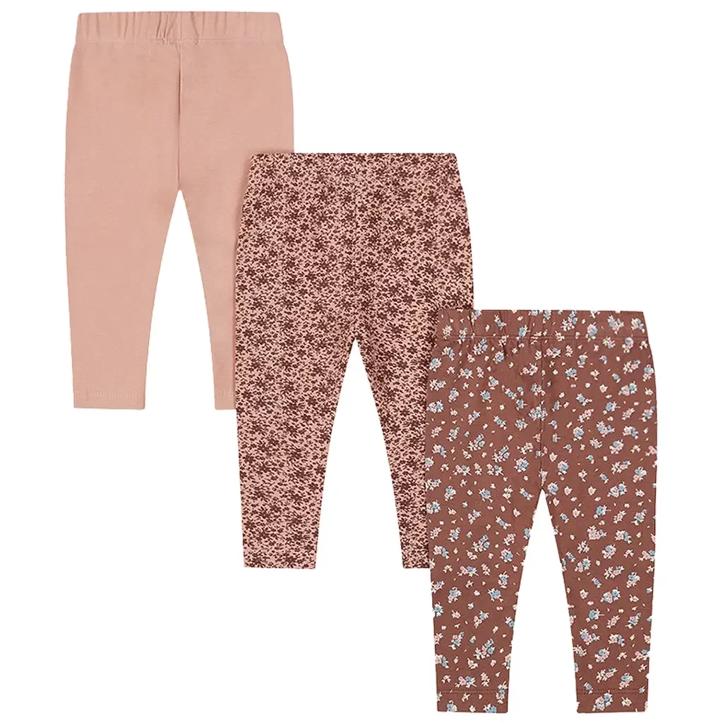 Set 3 leggings Shine (dusty pink)