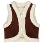 Dirkje Gilet teddy Shine (brown)