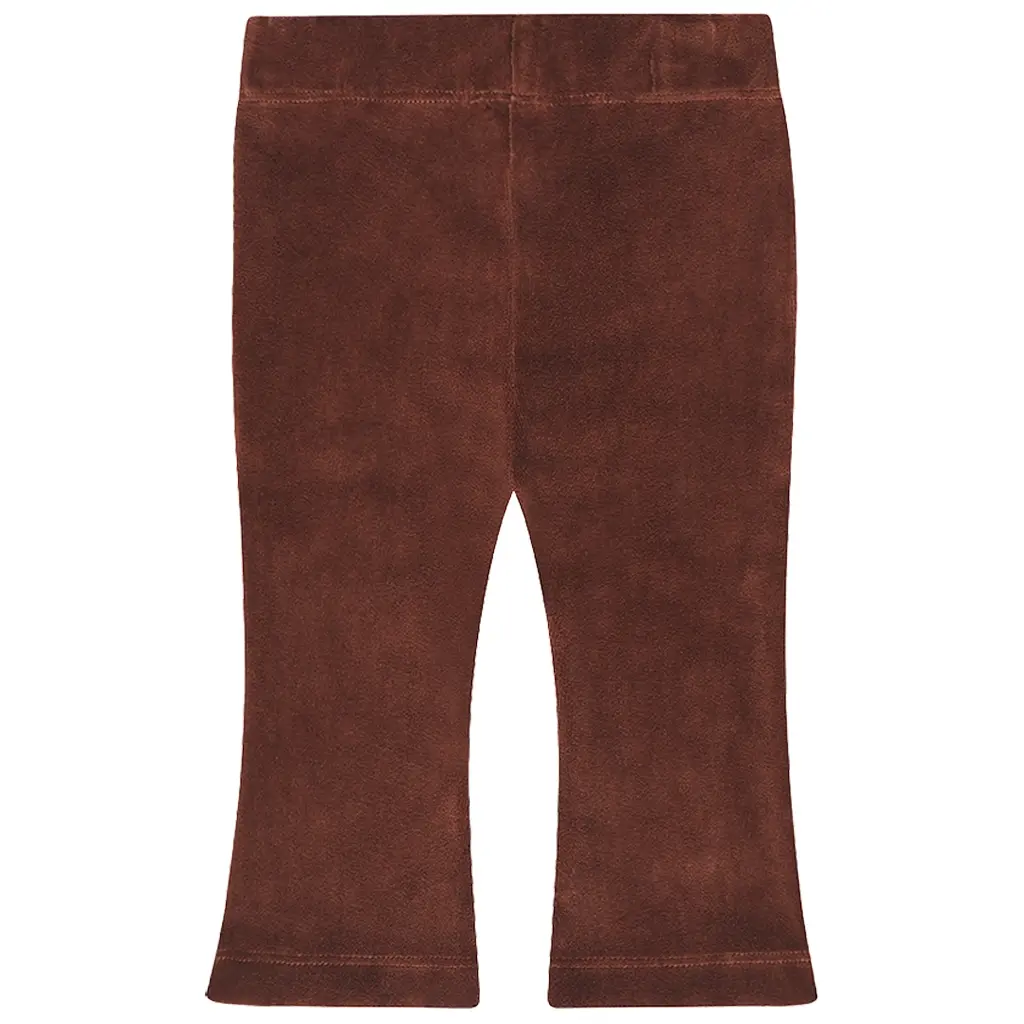 Broek flared Shine (brown)