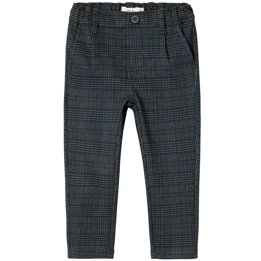 Broek XSLIM FIT Silas (dark grey checks)