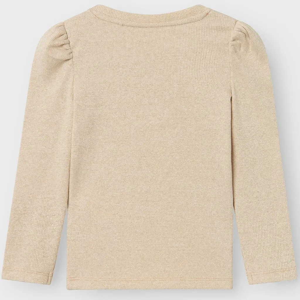 Longsleeve glitter Siclo (gilded beige)