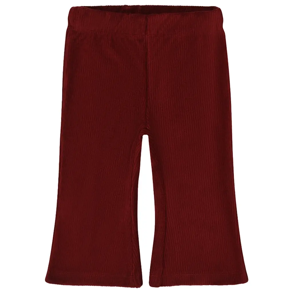 Broek flared So sweet (dark red)