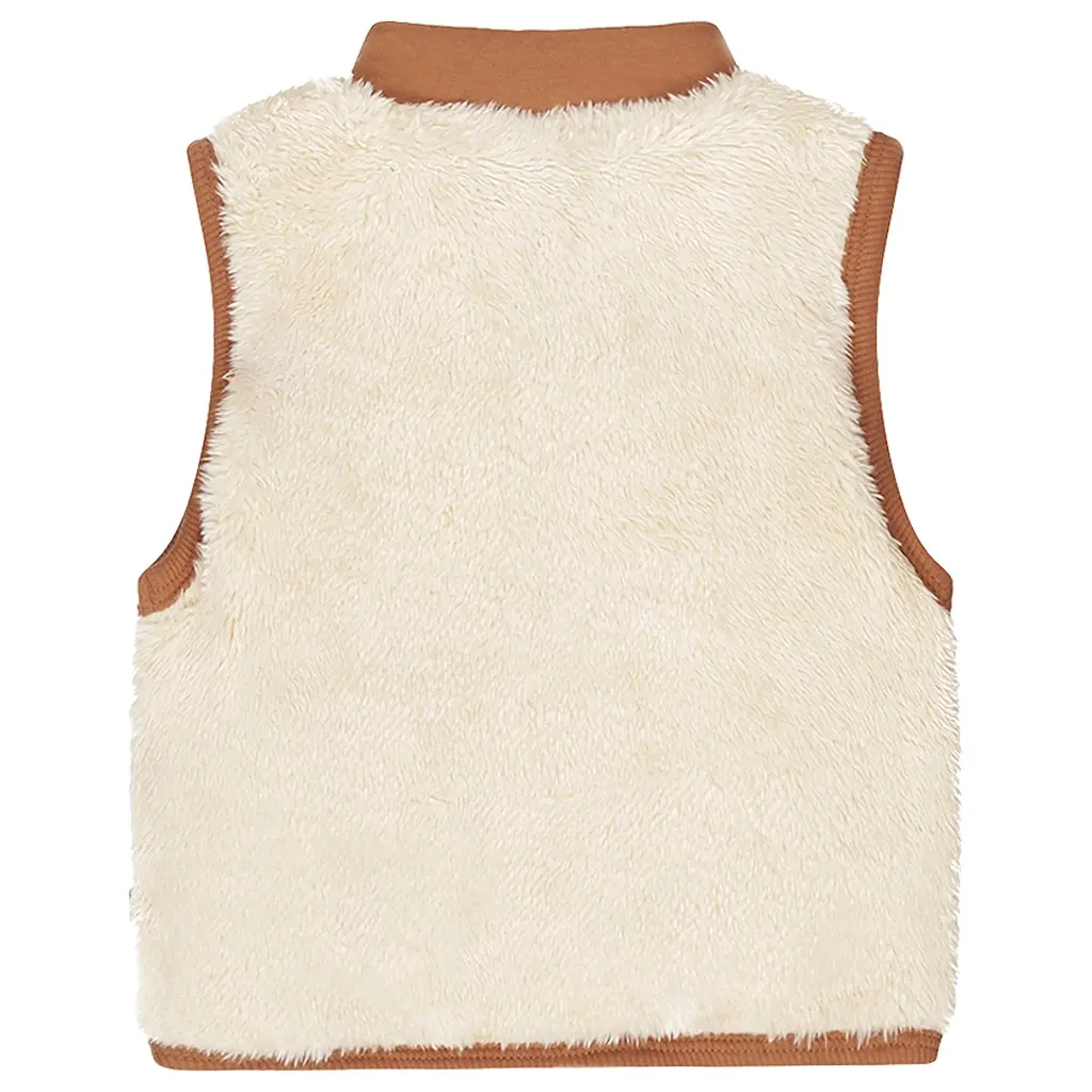 Bodywarmer Hi teddy (sand)