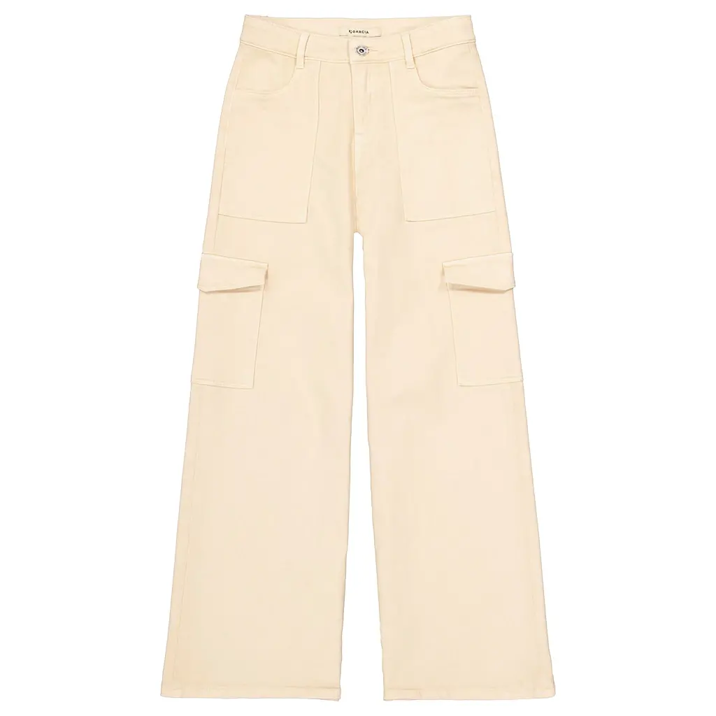 Broek wide fit (ivory cream)