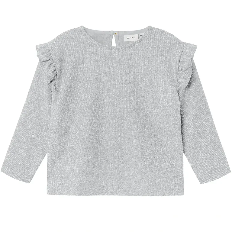 Longsleeve glitter Roisin (silver)