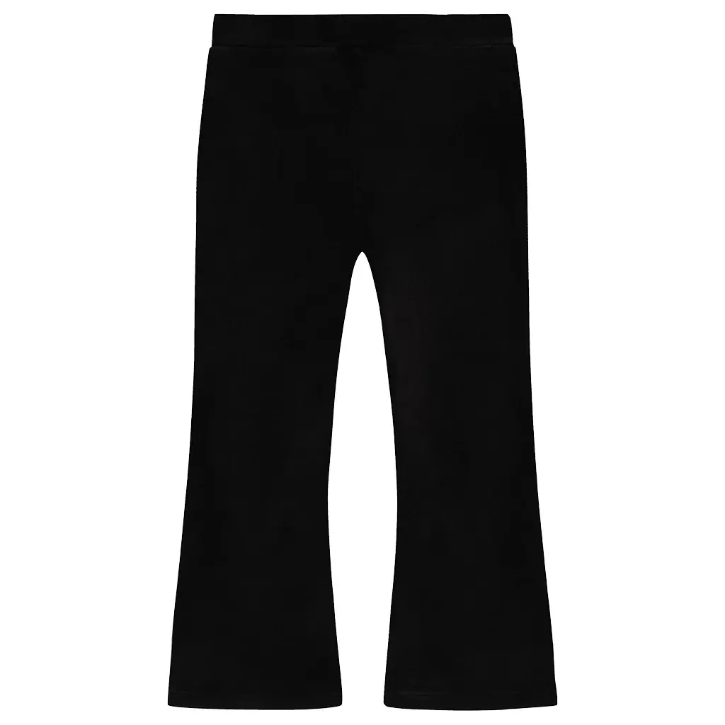 Broek velvet flared (nearly black)