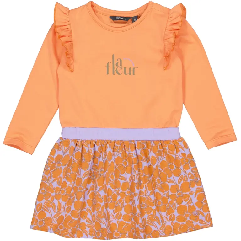 Jurkje Mabel (aop orange flower)