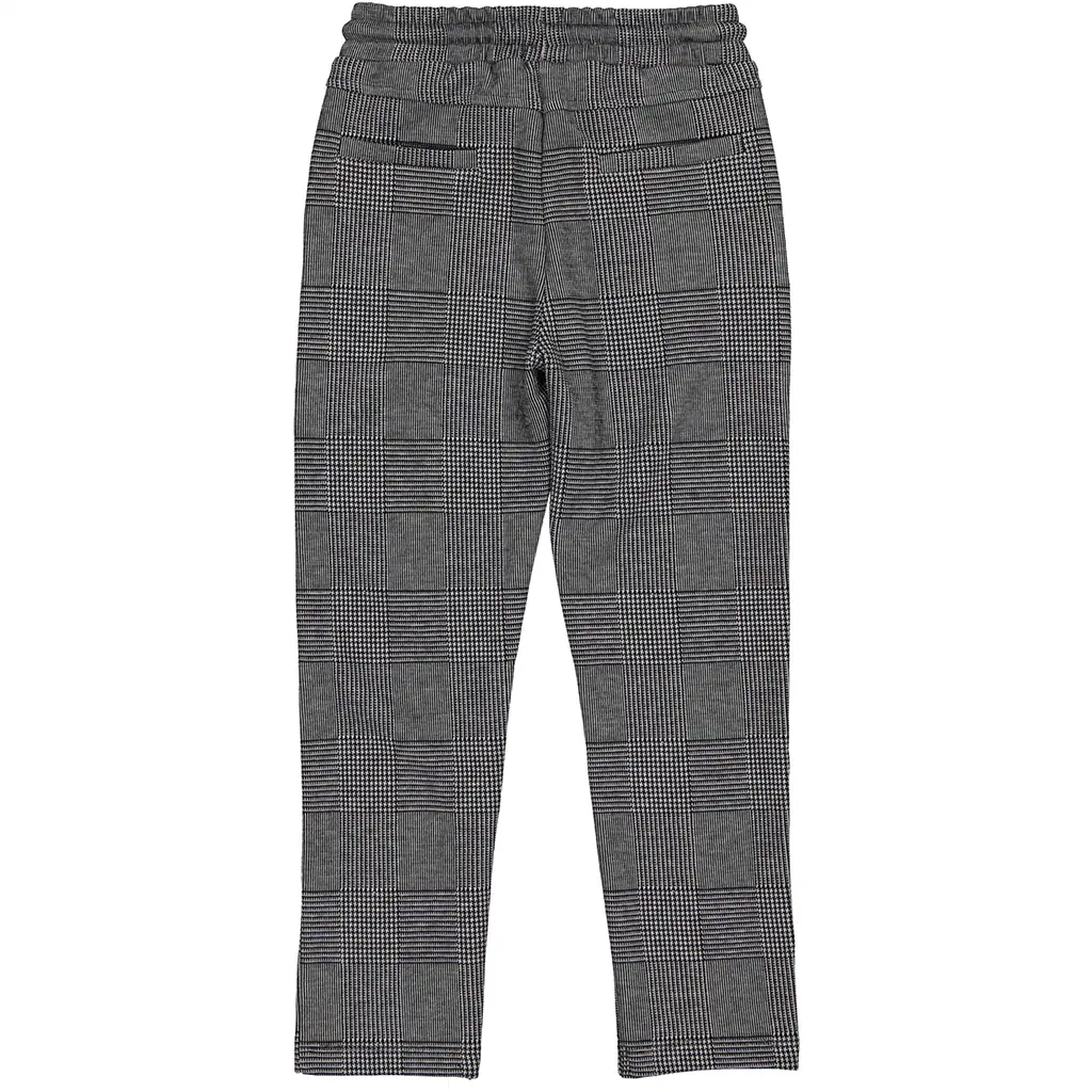 Joggingbroek (yarn dye black check)