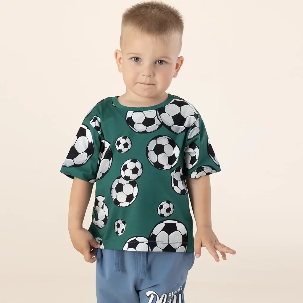 VOETBAL T-shirt Kidun (antique green)