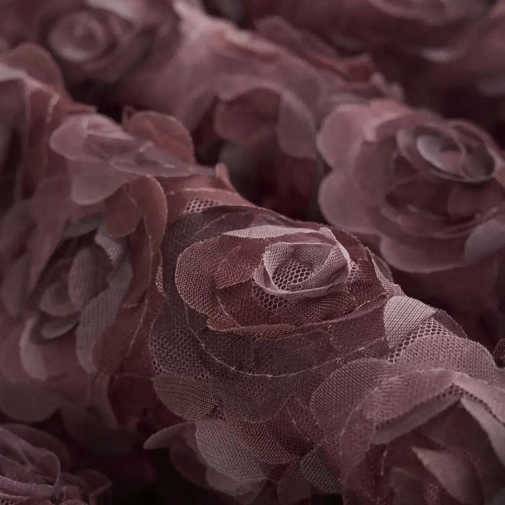 Rokje mesh flowers (deco rose)