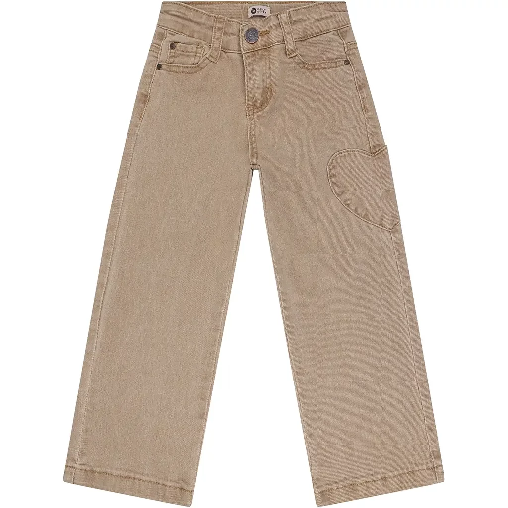 Broek Heart wide fit (sand)