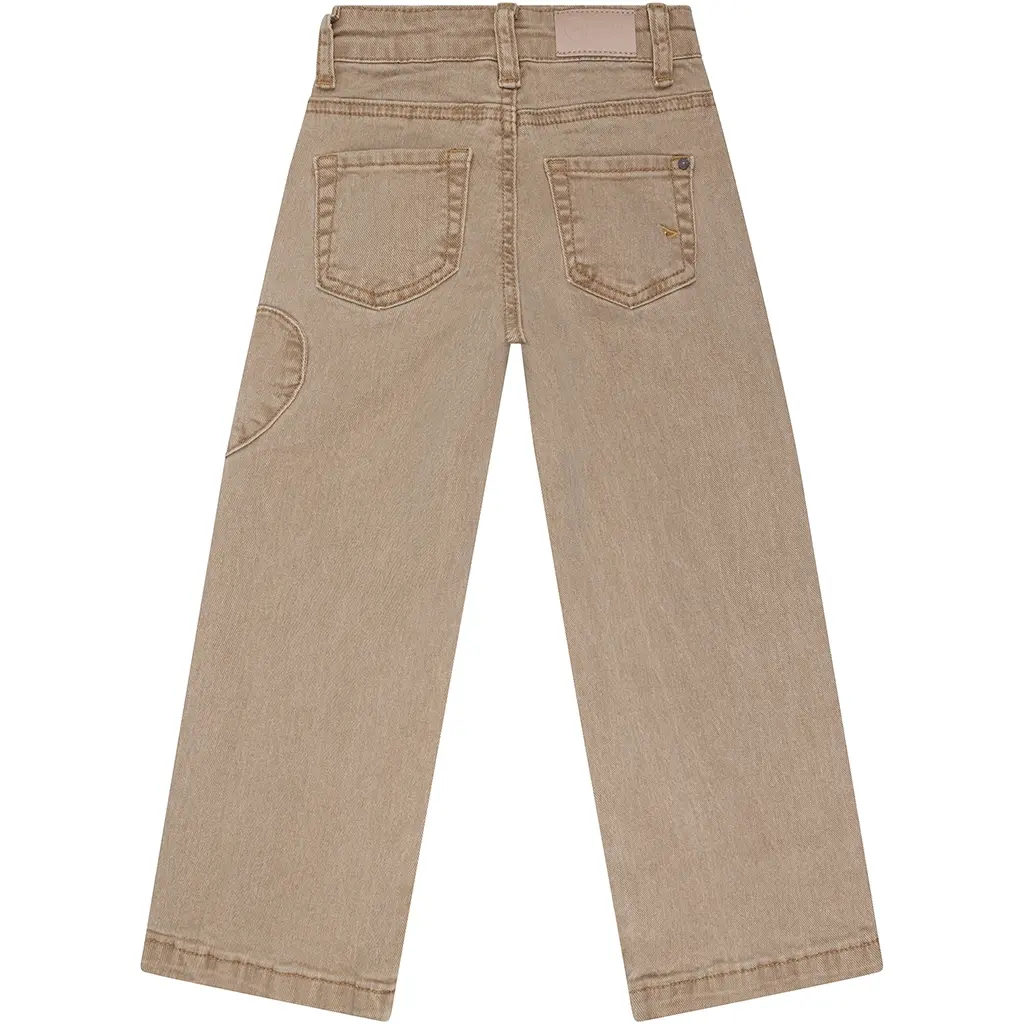 Broek Heart wide fit (sand)