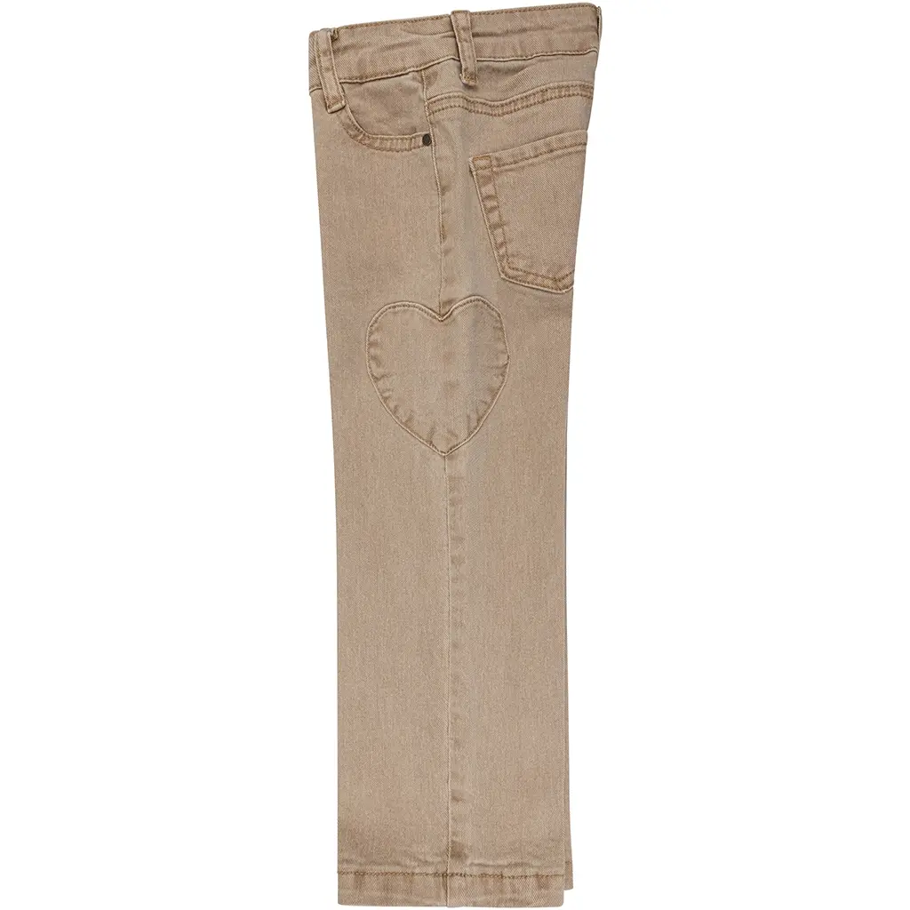 Broek Heart wide fit (sand)