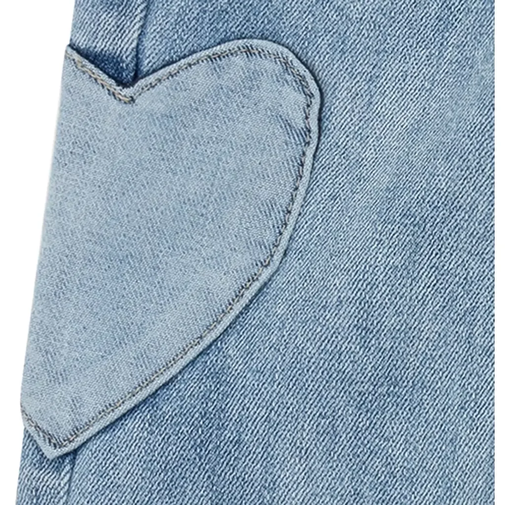 Broek Heart wide fit (used medium denim)