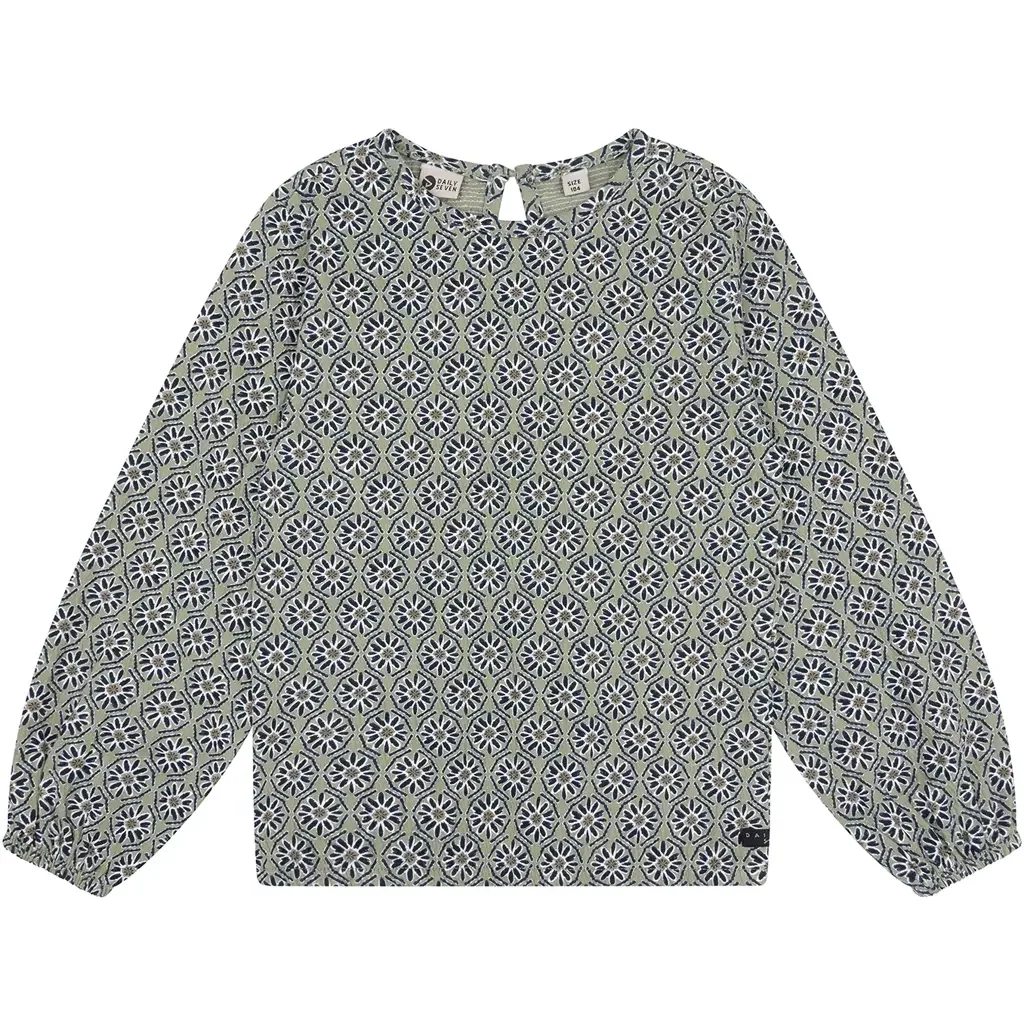 Longsleeve Flower rib (light army)