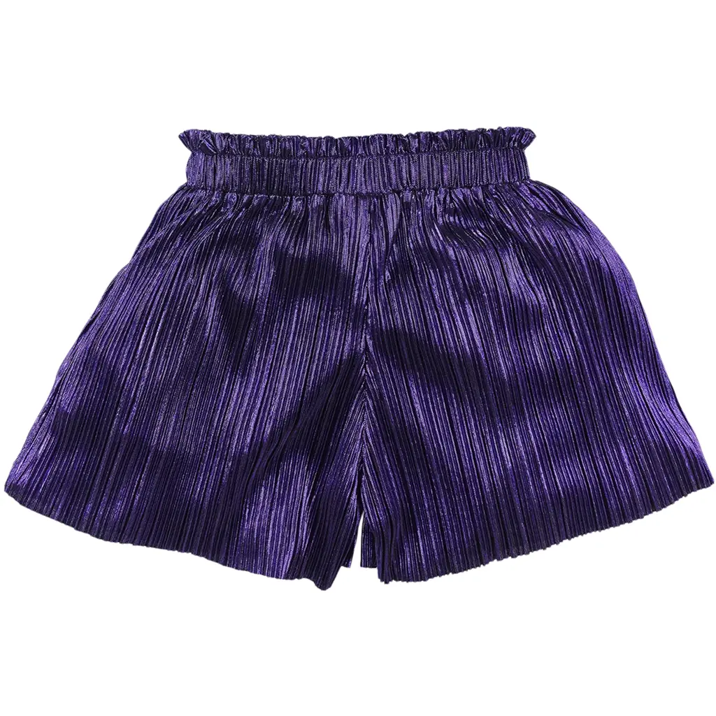 Shorts glitter plisse Frenchy (acai)