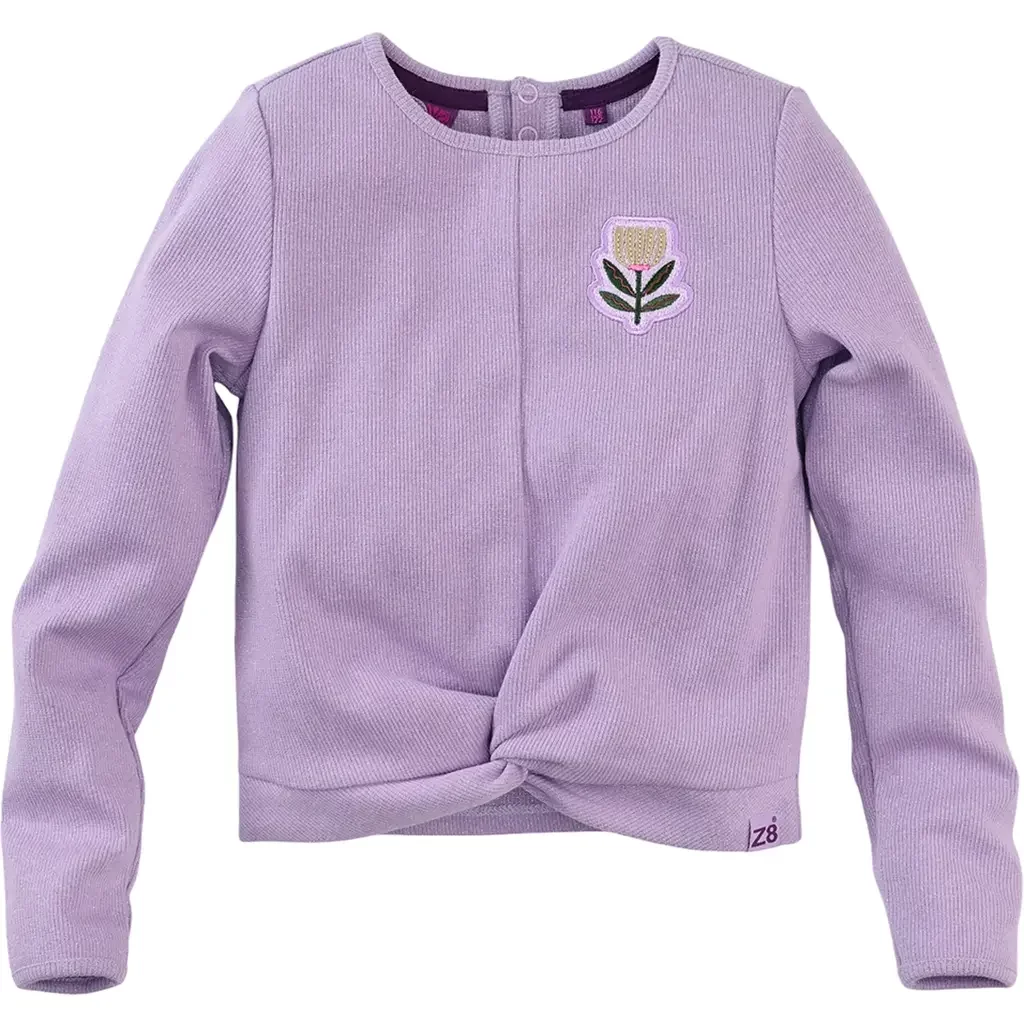 Longsleeve glitter rib Lexi (lavender fame)