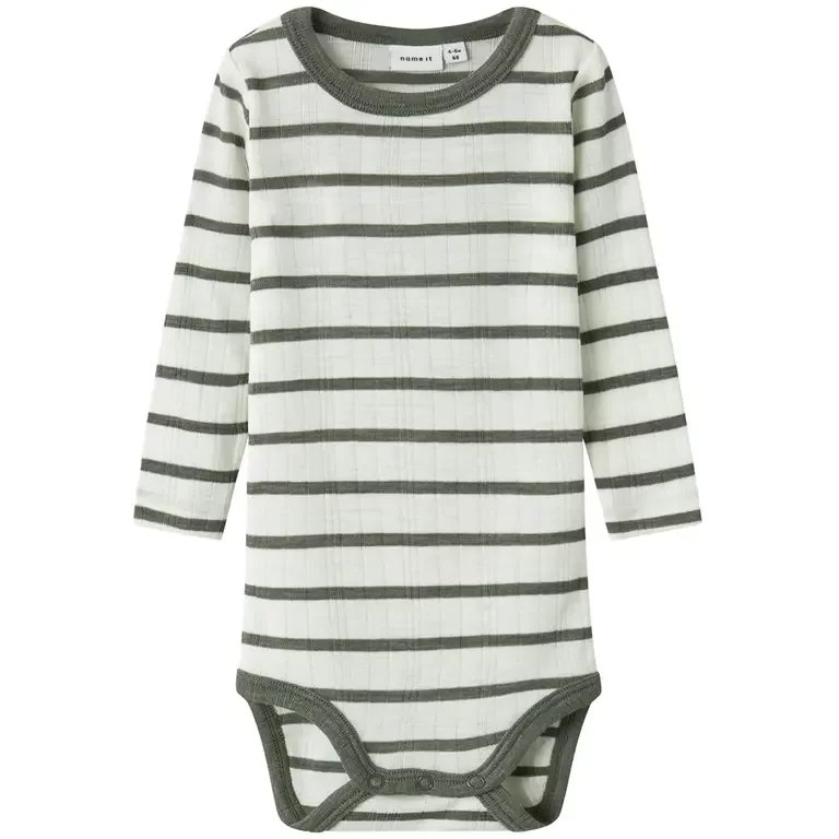 Rompertje merino Wang (snow white/mulled basil)