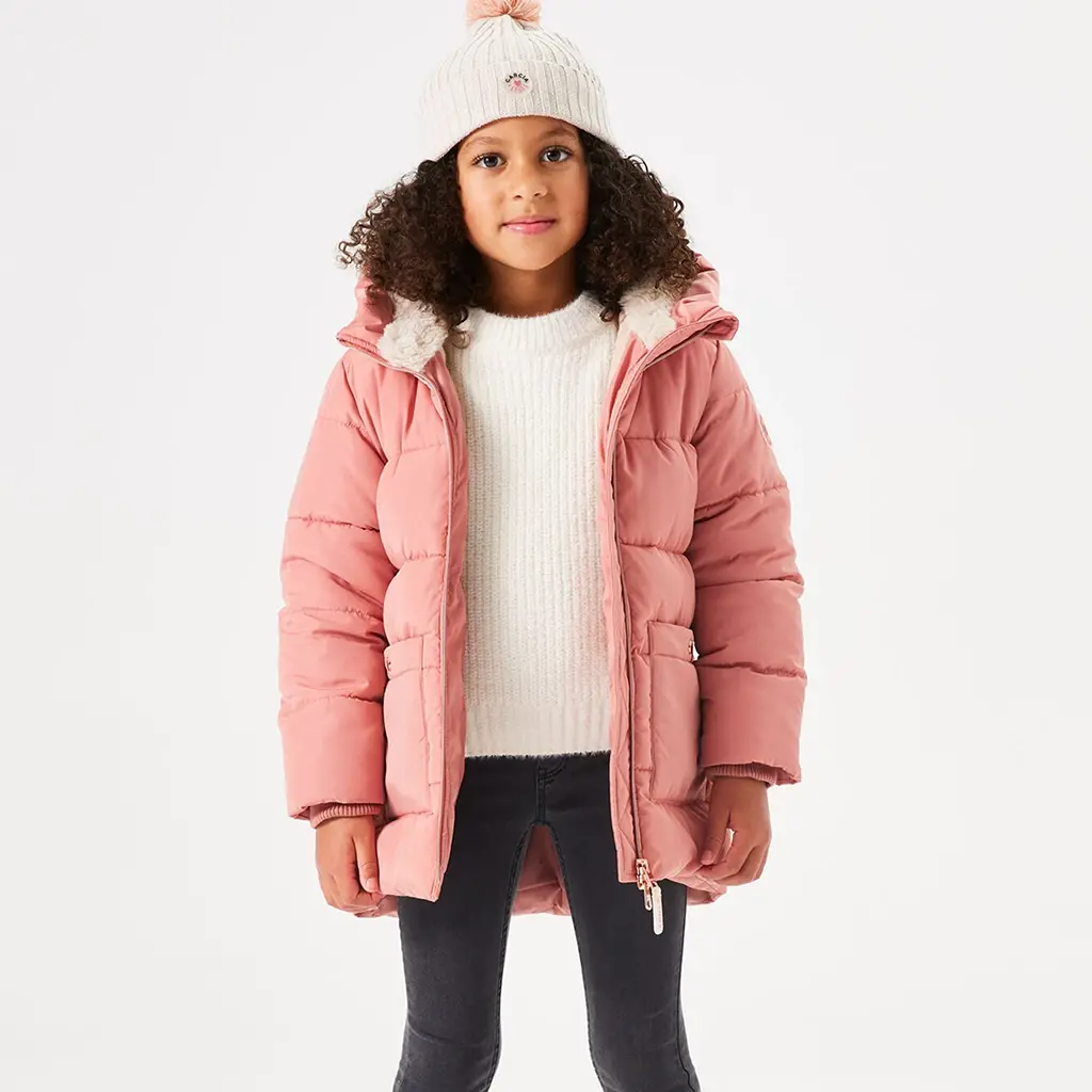 Winterjas parka (dark blush)