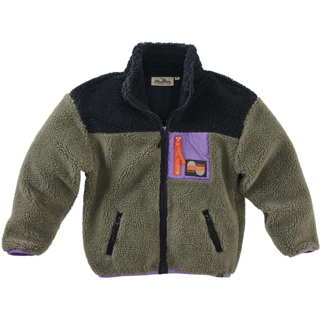 Teddy vest Casper (smokey olive)