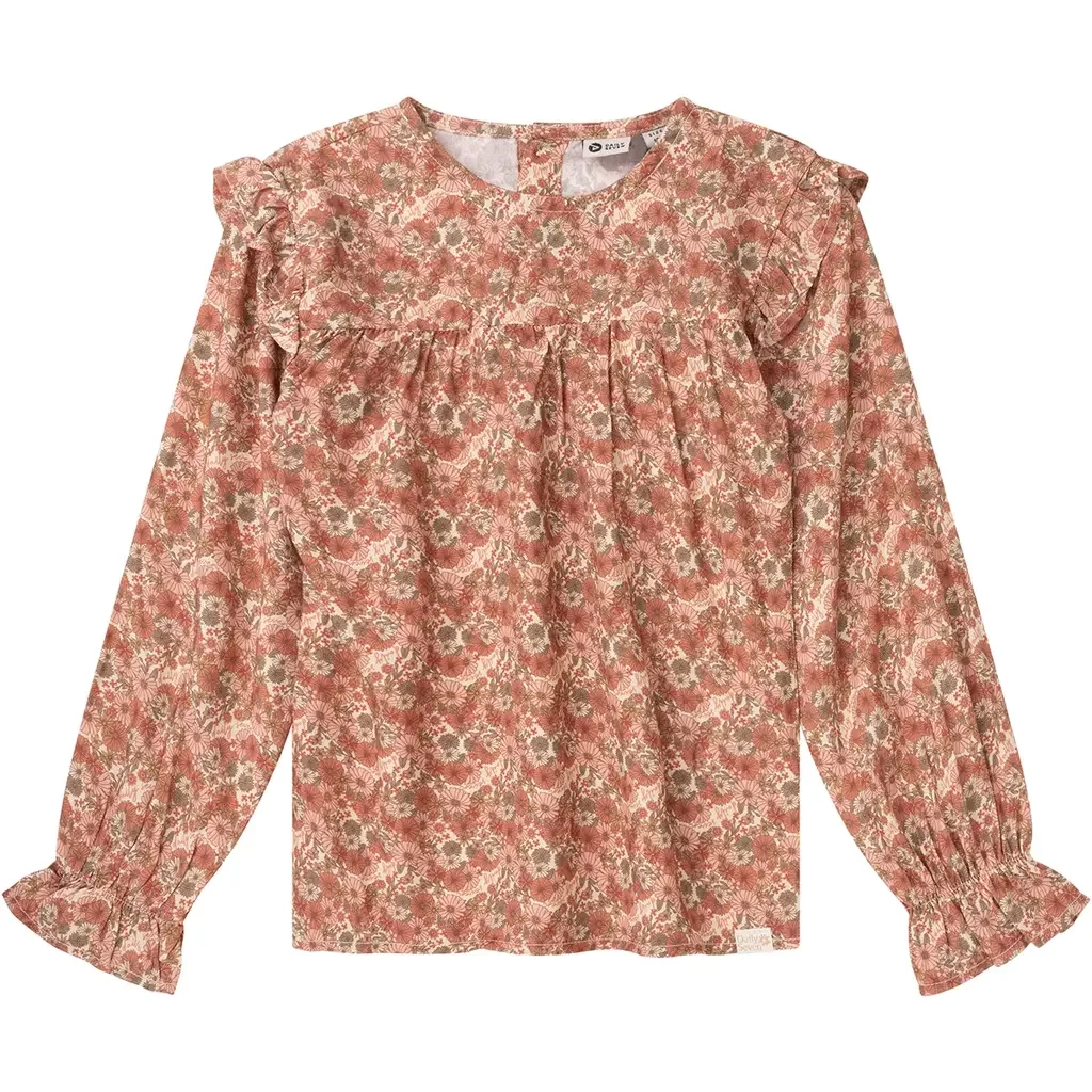 Longsleeve Flower (beige melange)