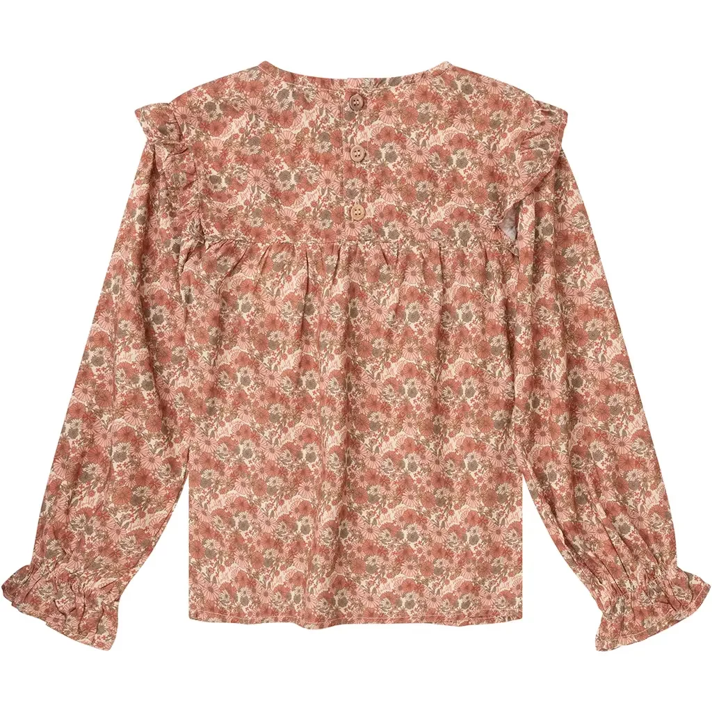 Longsleeve Flower (beige melange)