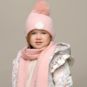 Le Chic Set muts Rosa & sjaal Reya (cotton candy)