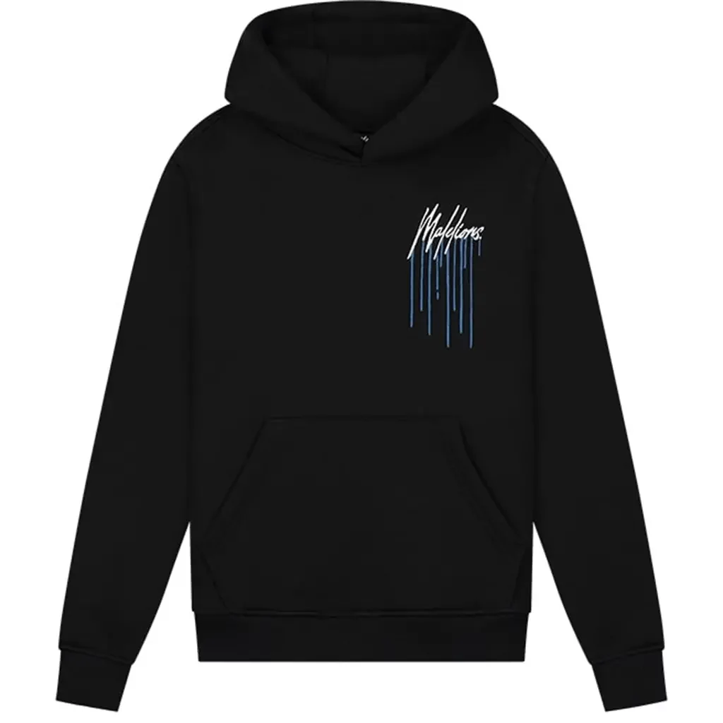 Trui hoodie (black/cobalt)