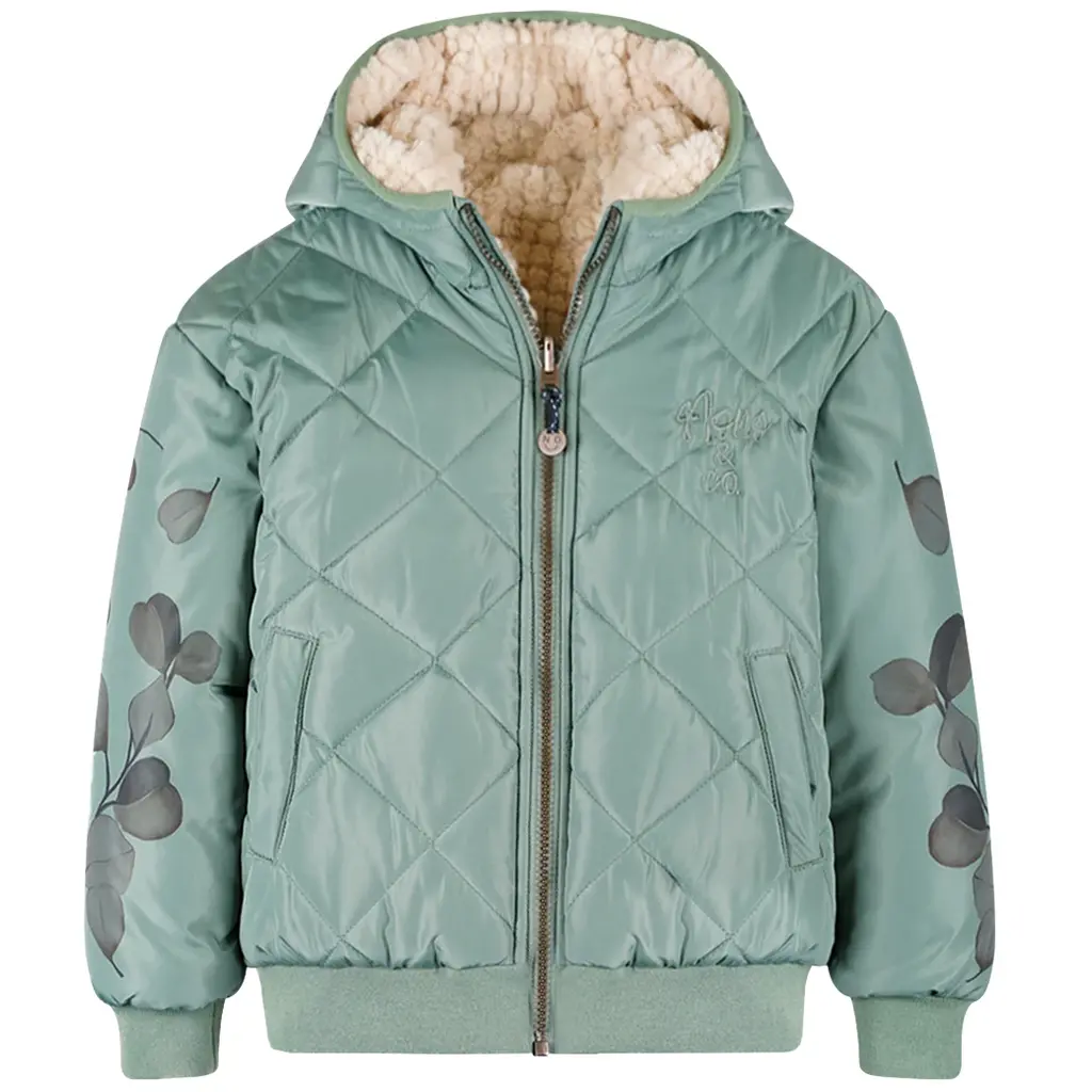 Winterjas Bomby REVERSIBLE (loden frost green)