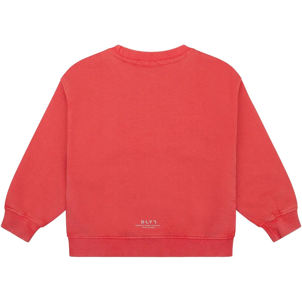 Trui oversized (flame red washed)