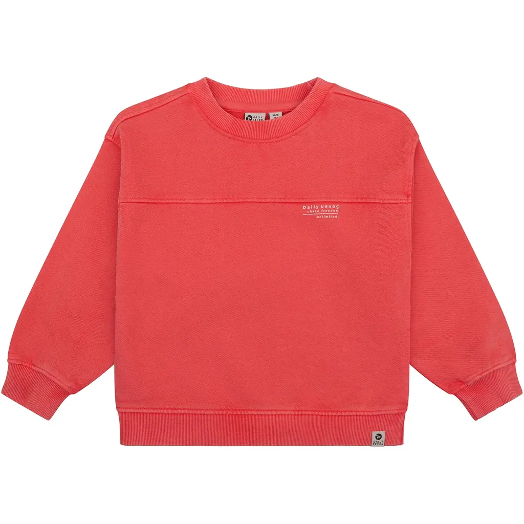 Trui oversized (flame red washed)