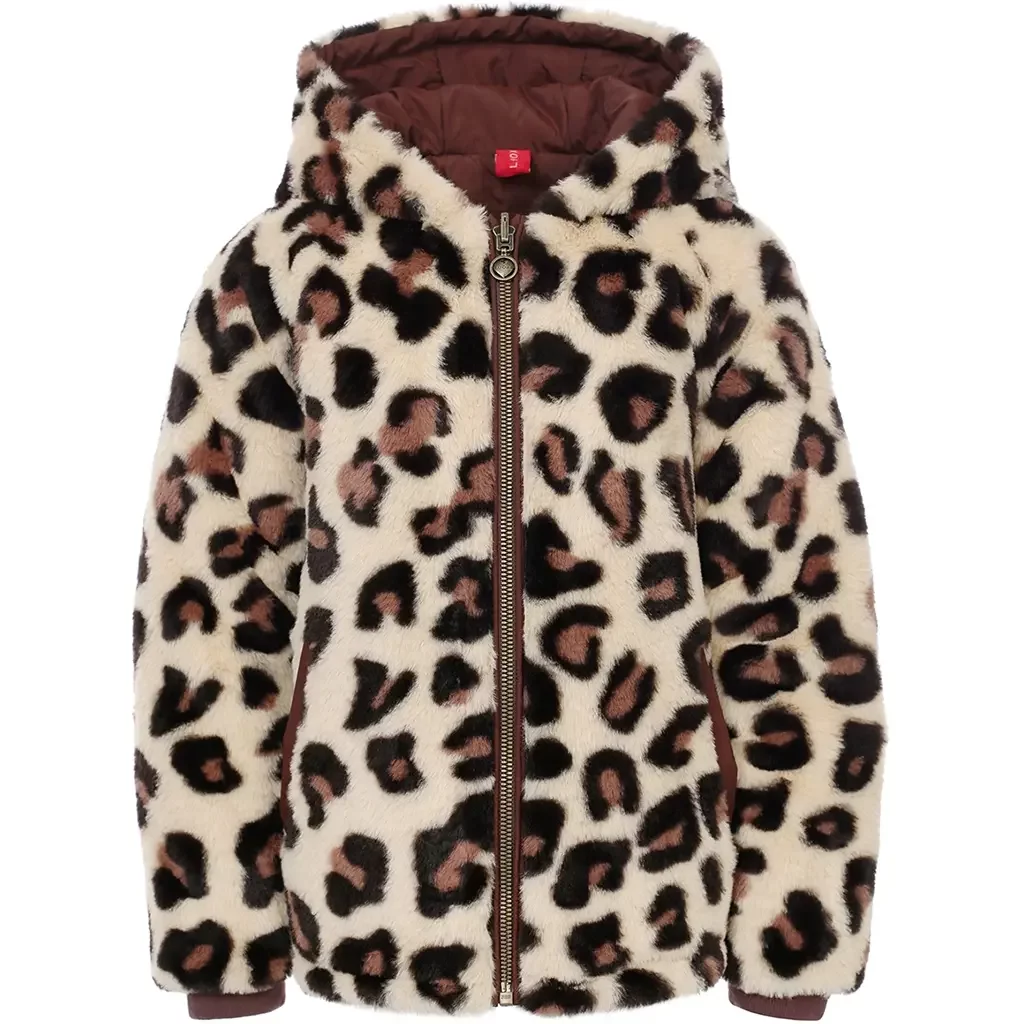 Winterjas REVERSIBLE (spotted fur)