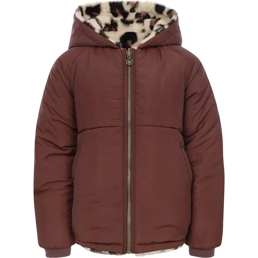 Winterjas REVERSIBLE (spotted fur)