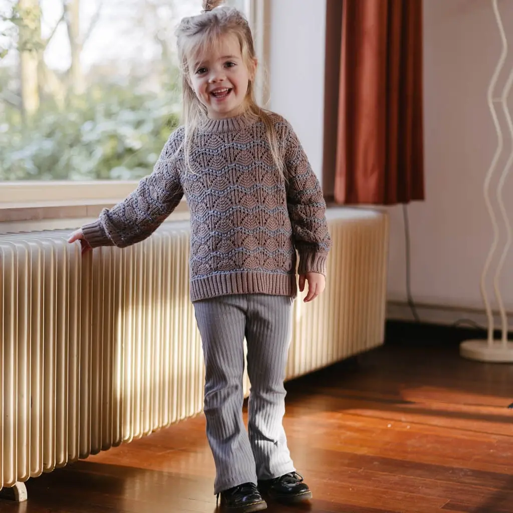 Gebreide trui Polly (dark taupe)