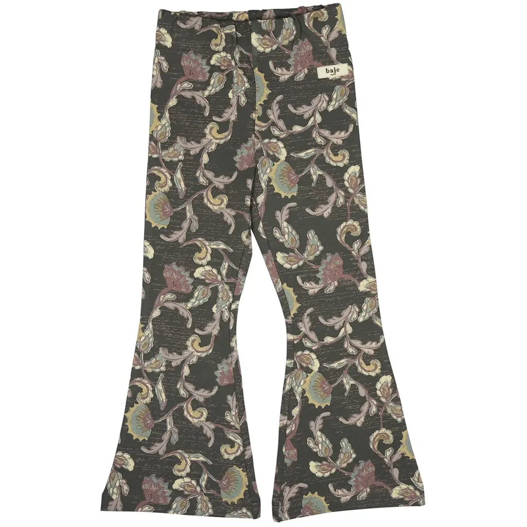 Broek flared Lizzy (grey dark aop)