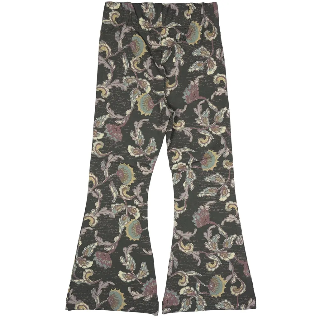 Broek flared Lizzy (grey dark aop)