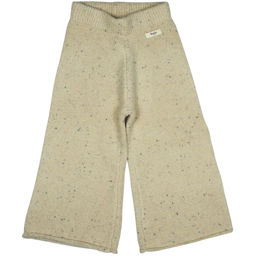 Gebreide broek Victoria wide fit (creme nappy)