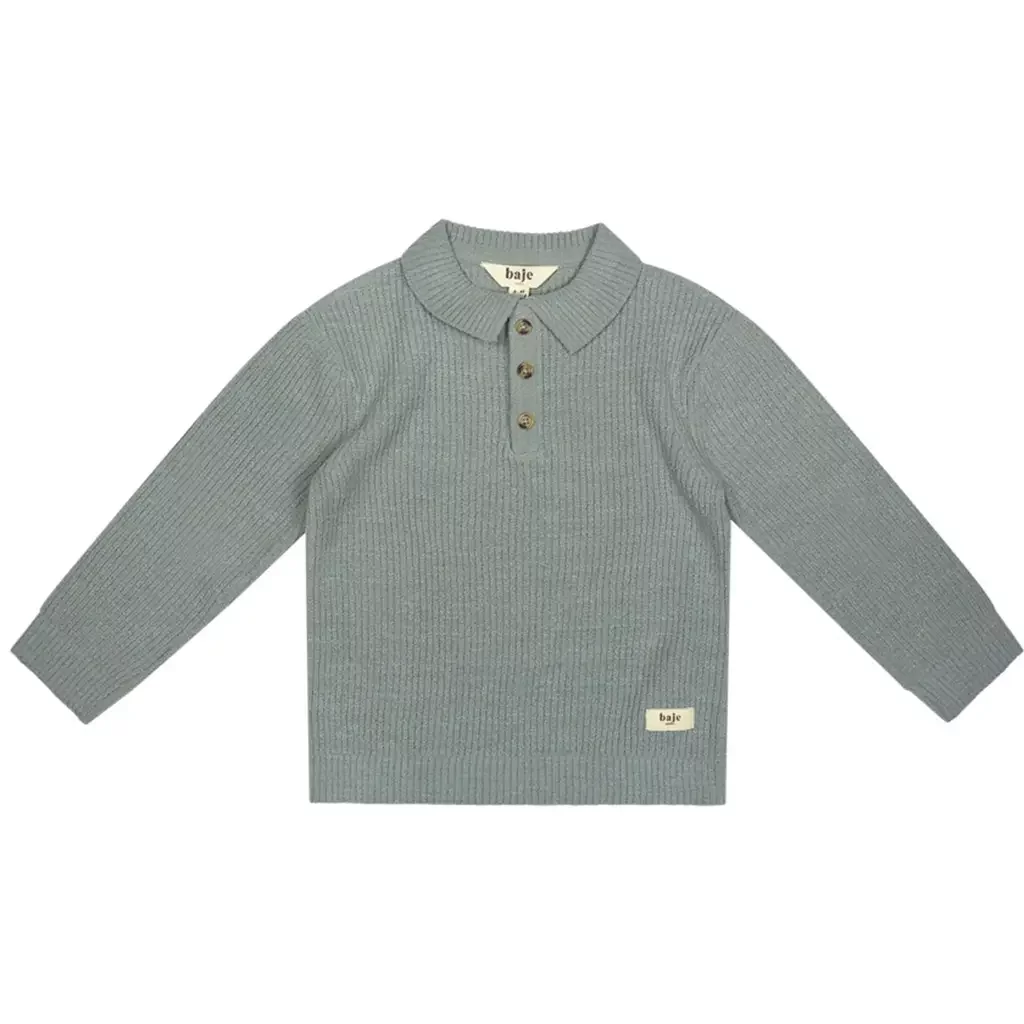 Gebreide polo Neas (greyish blue)