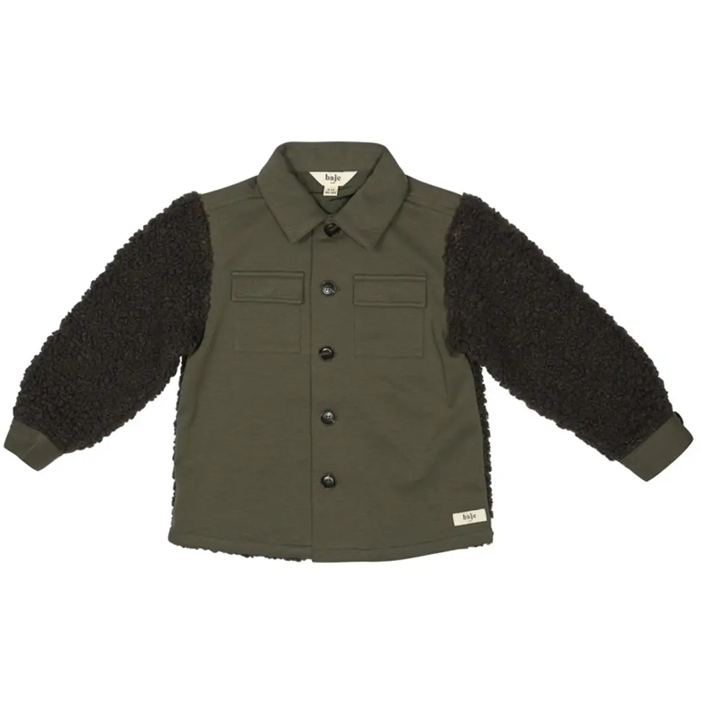 Jasje/vest Friar teddy (greyish green)