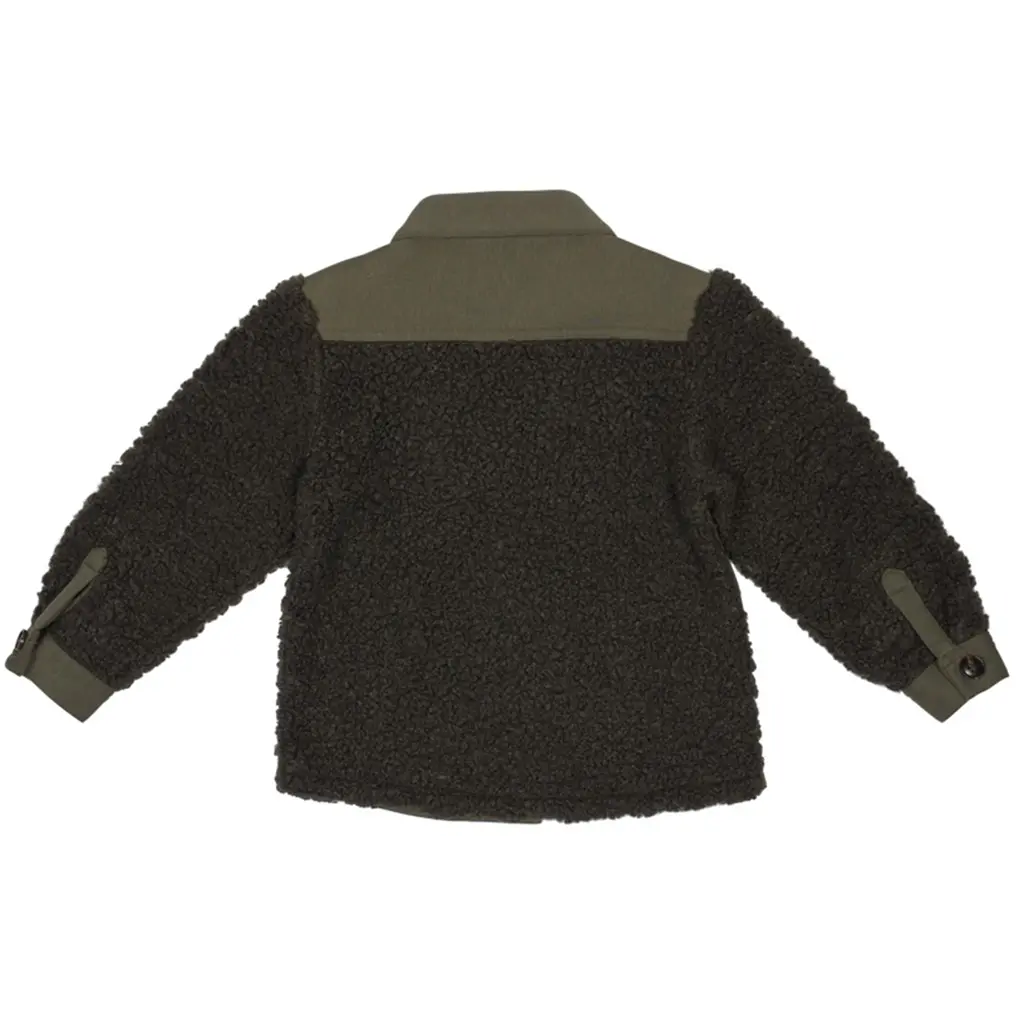 Jasje/vest Friar teddy (greyish green)