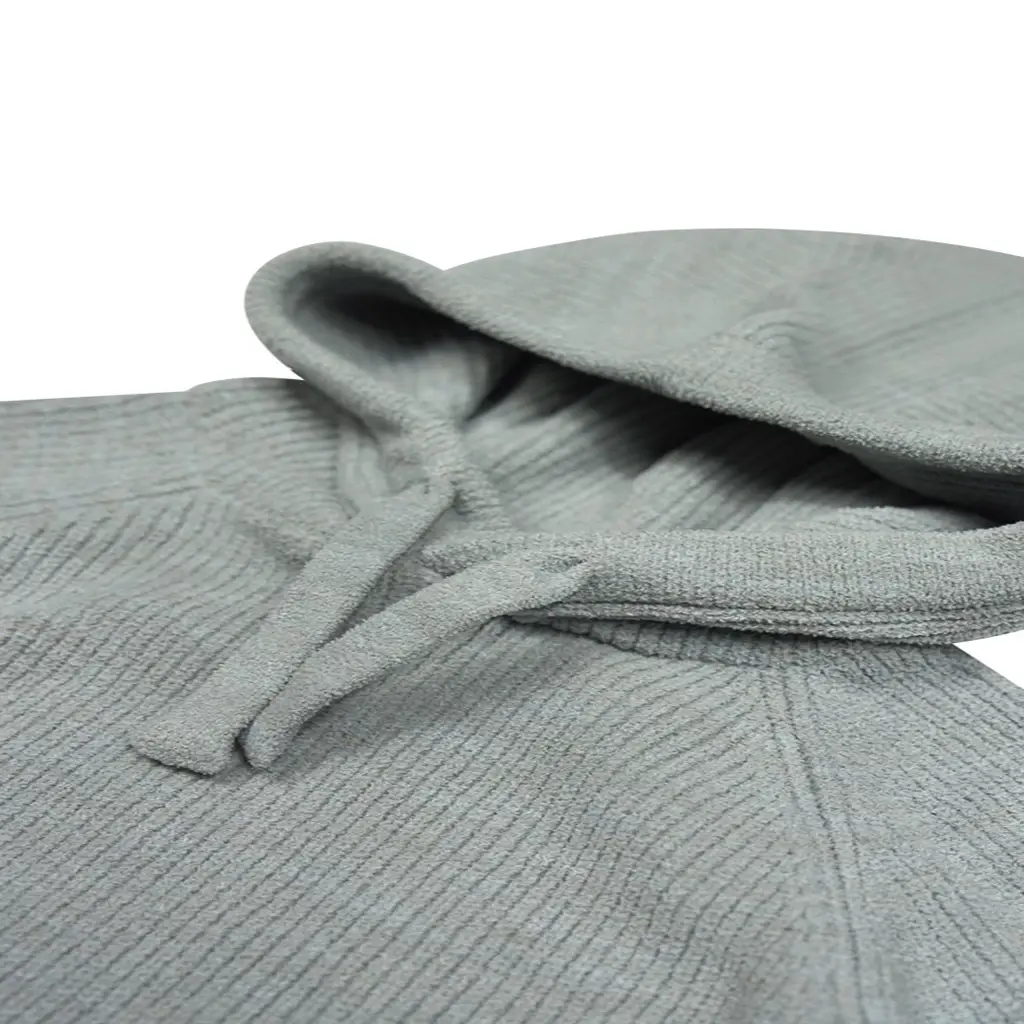 Gebreide trui hoodie Clay (greyish blue)