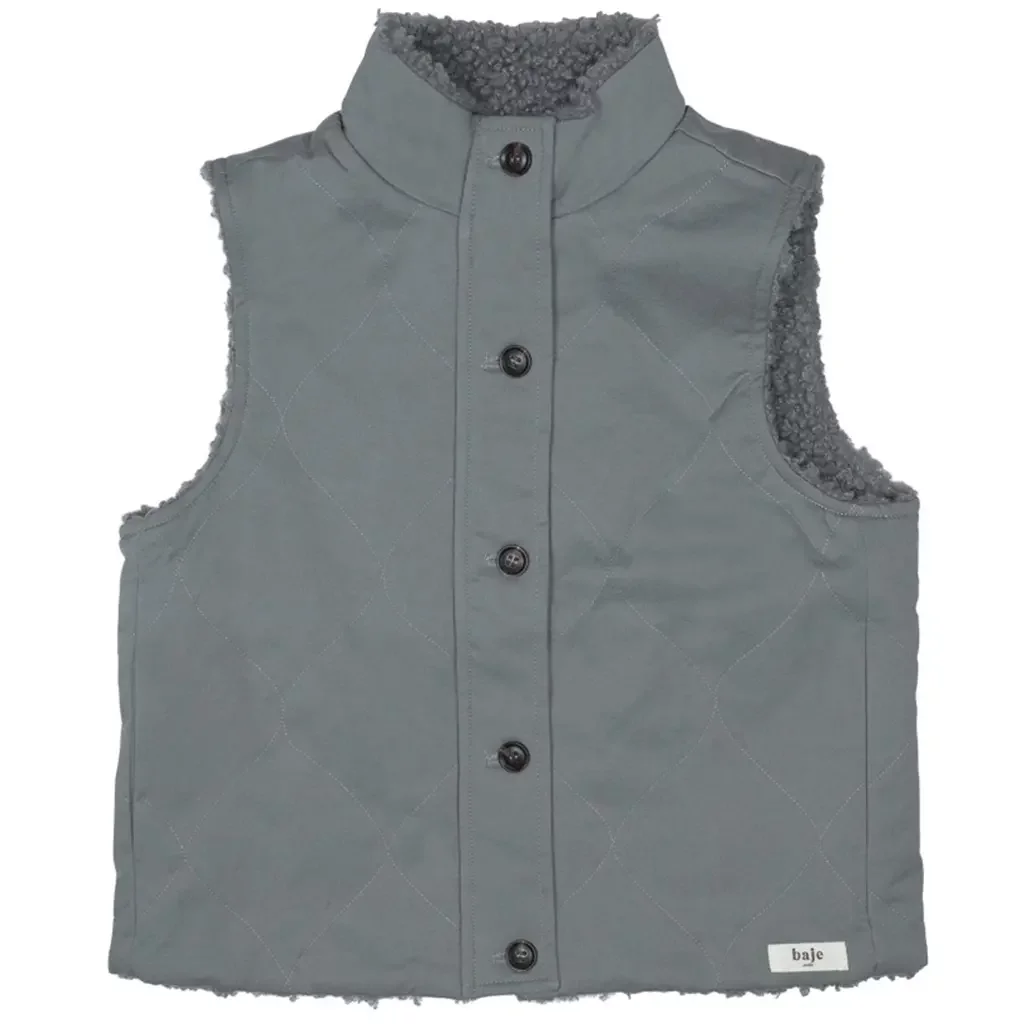 Bodywarmer teddy Eyot (greyish blue)