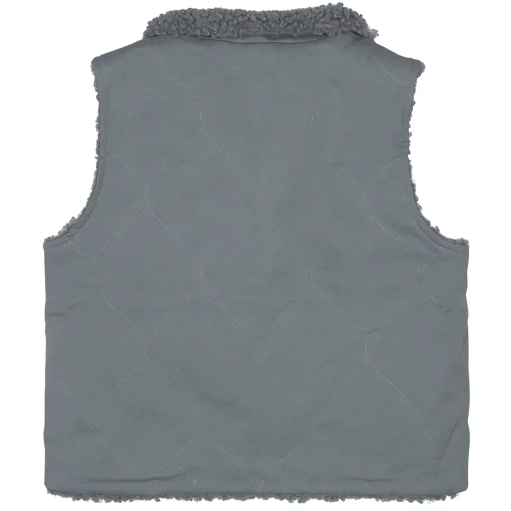 Bodywarmer teddy Eyot (greyish blue)