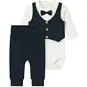 Name It Set romper, gilet,strikje, broekje Adam (dark sapphire)