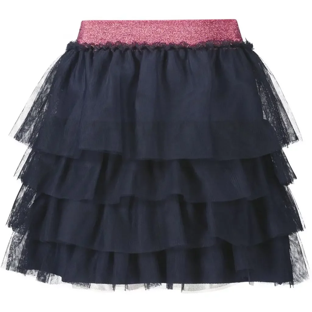 Rokje tule Rose (navy)