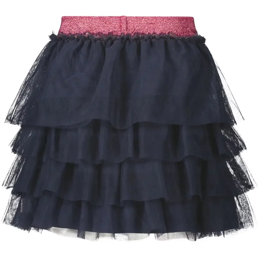 Rokje tule Rose (navy)