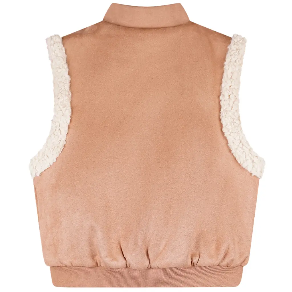 Gilet Kenna REVERSIBLE teddy (taupe)