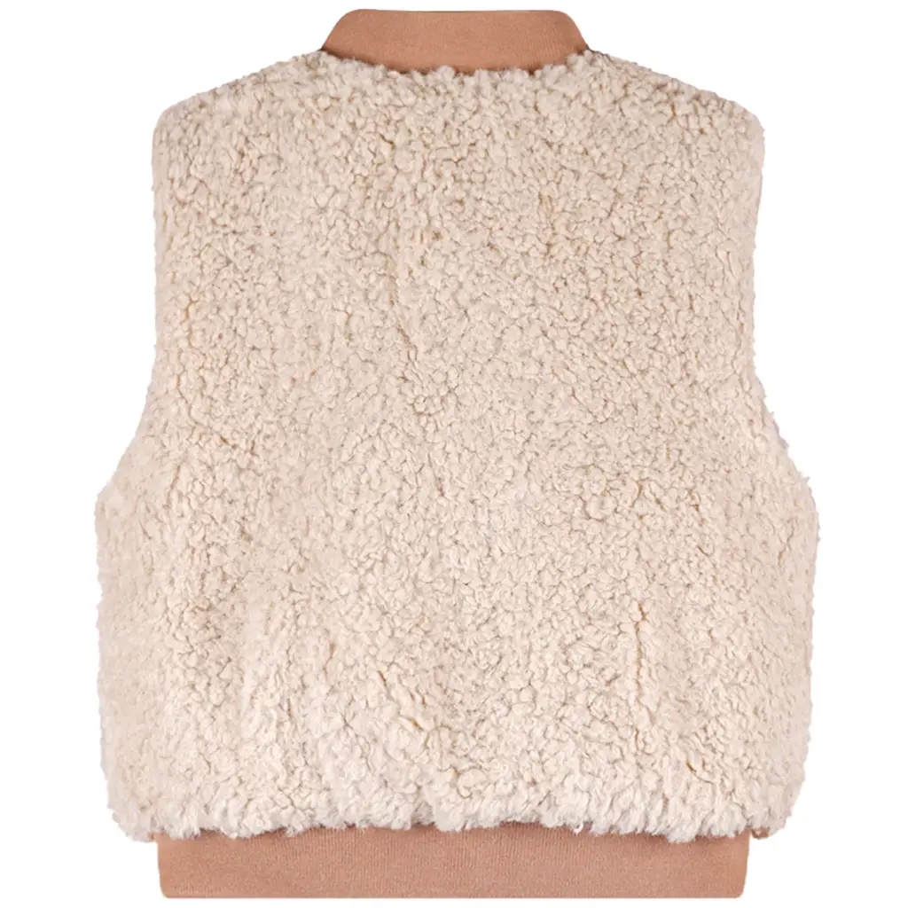 Gilet Kenna REVERSIBLE teddy (taupe)