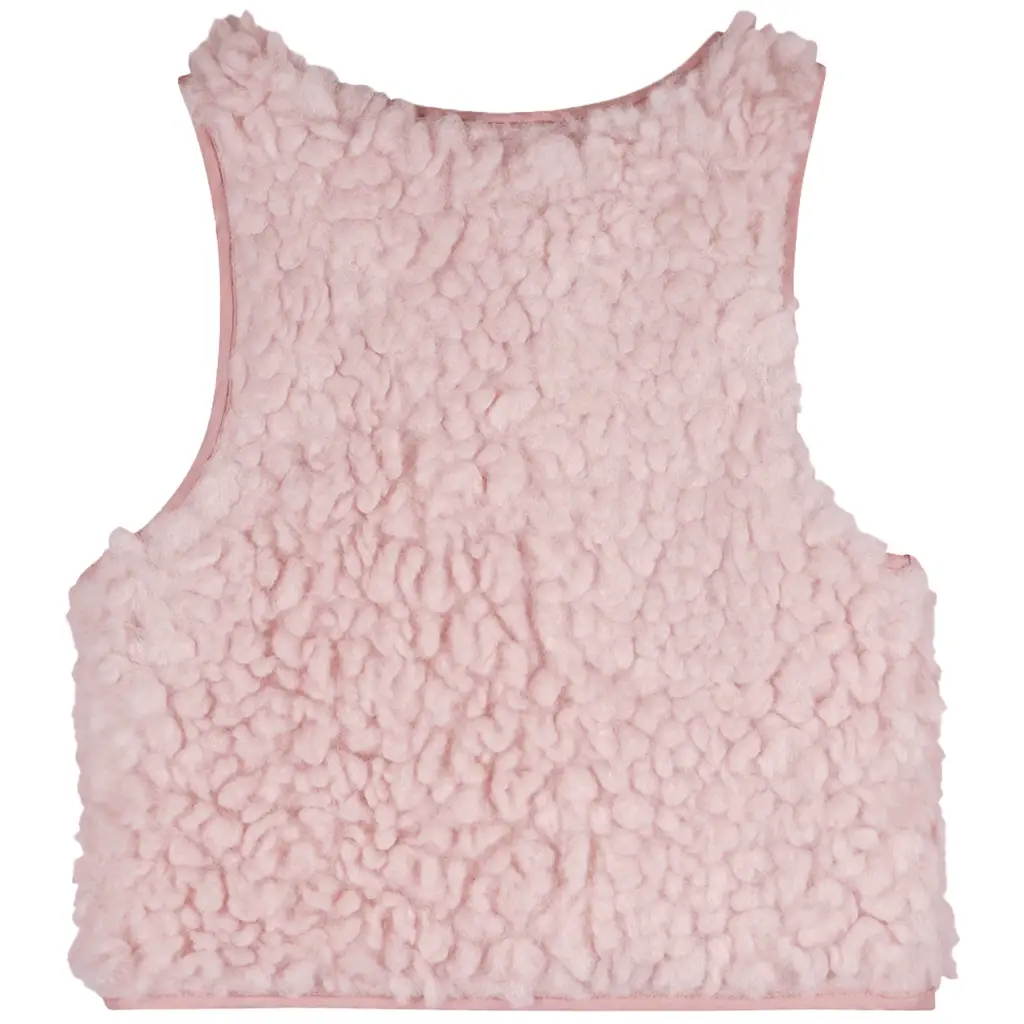 Gilet Katy REVERSIBLE teddy (vintage rose)